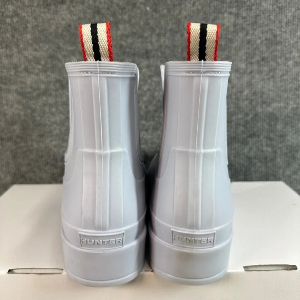 Hunter Original Refined Chelsea Rain Boots Lavender Gray Size 10 WFS1017RMA